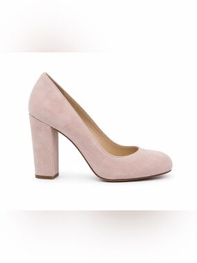 Boutique 9 Blush Pink Suede Block Heel Pump